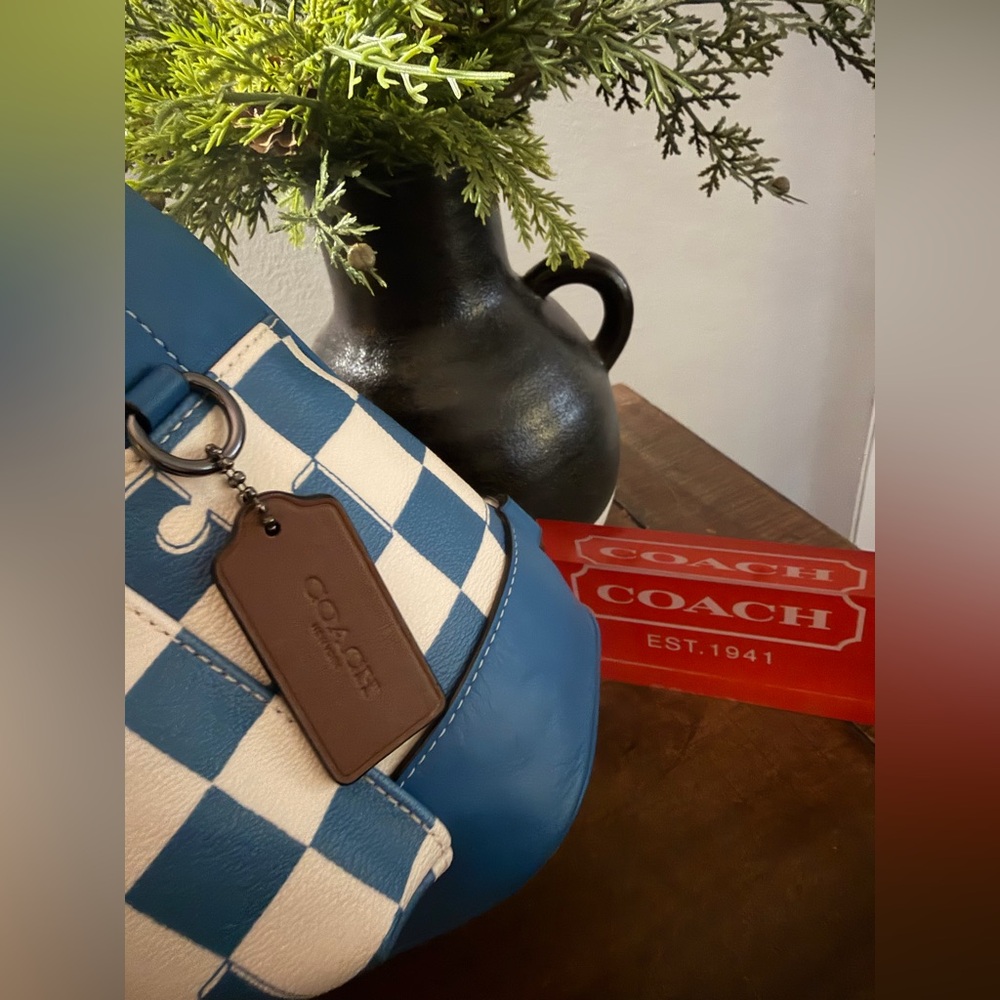 Coach West Pack Checkerboard Sling Bag - Picture 5 of 14